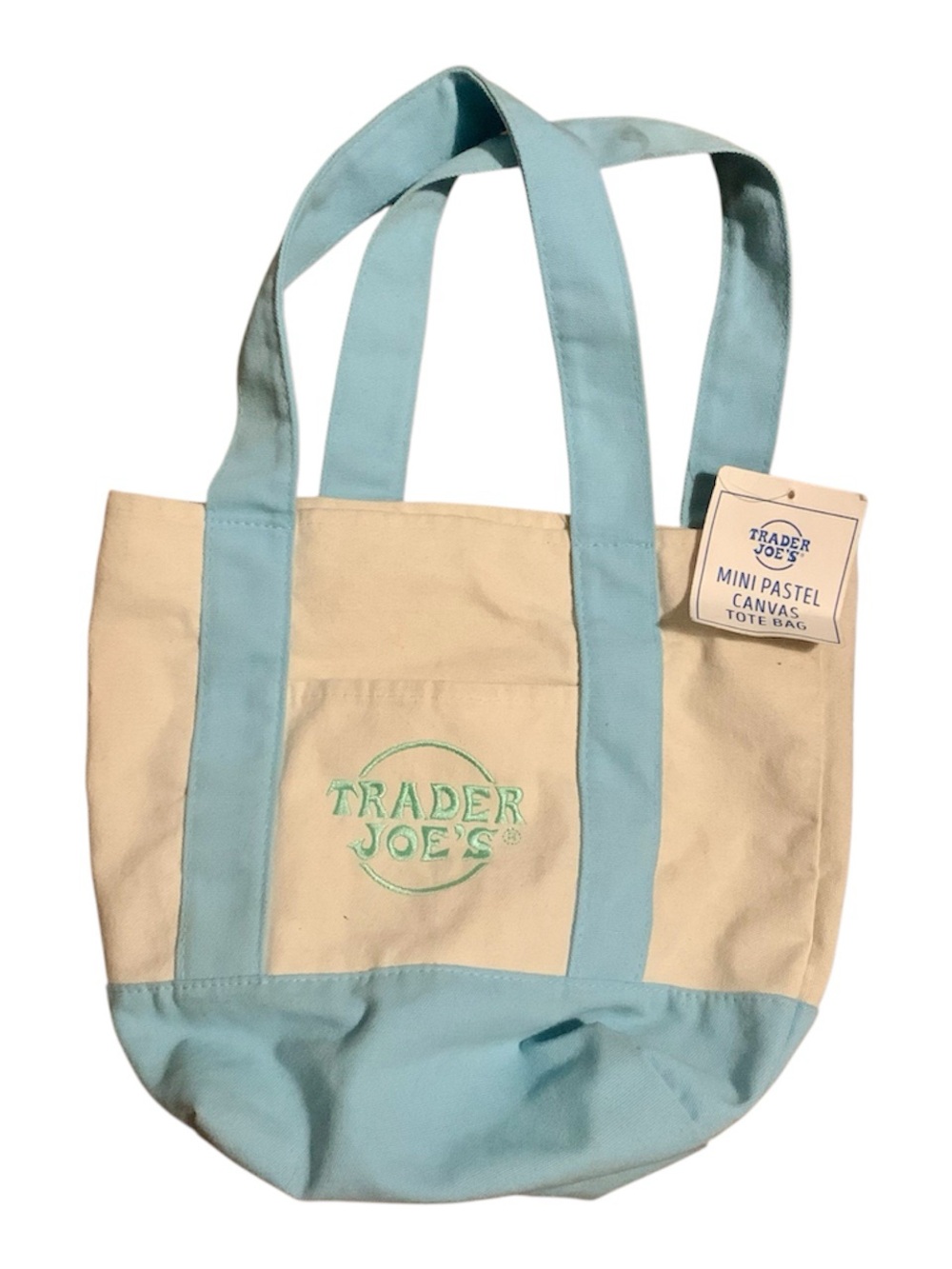 Trader Joe’s Mini Pastel Canvas Tote Bag